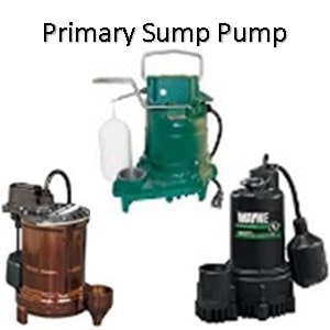 Primary Submersible Sump Pumps come in many colors, float switch types and sizes.