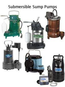 Submersible Sump Pumps can be covered in water without damage to the pump or motor. These pumps can sit in sump basins.