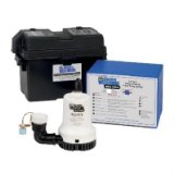 Pictured is the Basement Watchdog Big Dog BWD12-120C Battery Backup Sump Pump.