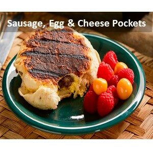 Sausage Egg Cheese Pockets Recipe